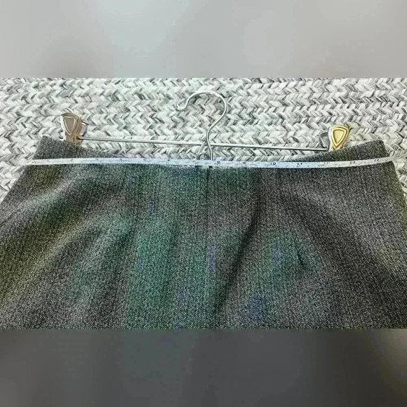 Tribal Stretch Extensible Wide leg Trouser Size 8P Brown w/ Blue & Tan Stripping - Picture 10 of 12